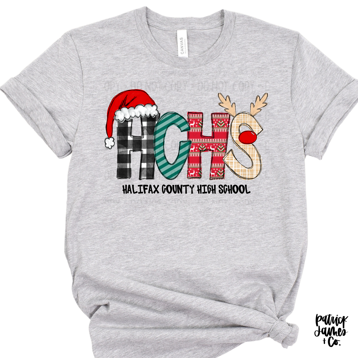 Christmas Alpha- HCHS- Grey SHORT SLEEVE