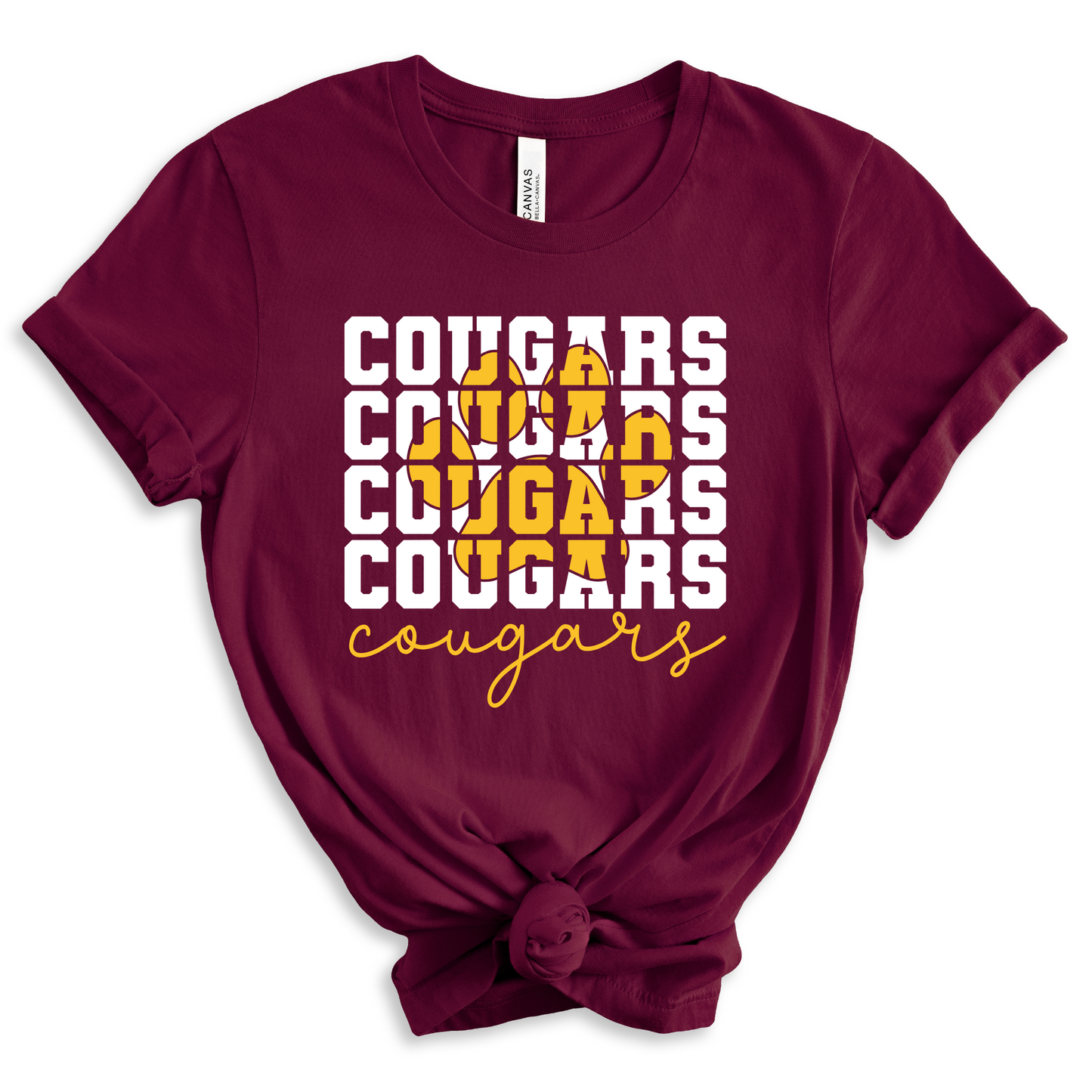 Repeat Cougars- Maroon LONG SLEEVE