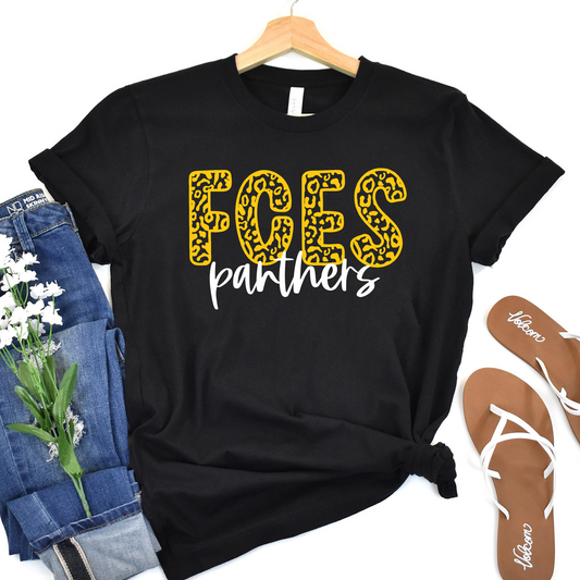 Leopard FCES- Black Short Sleeve