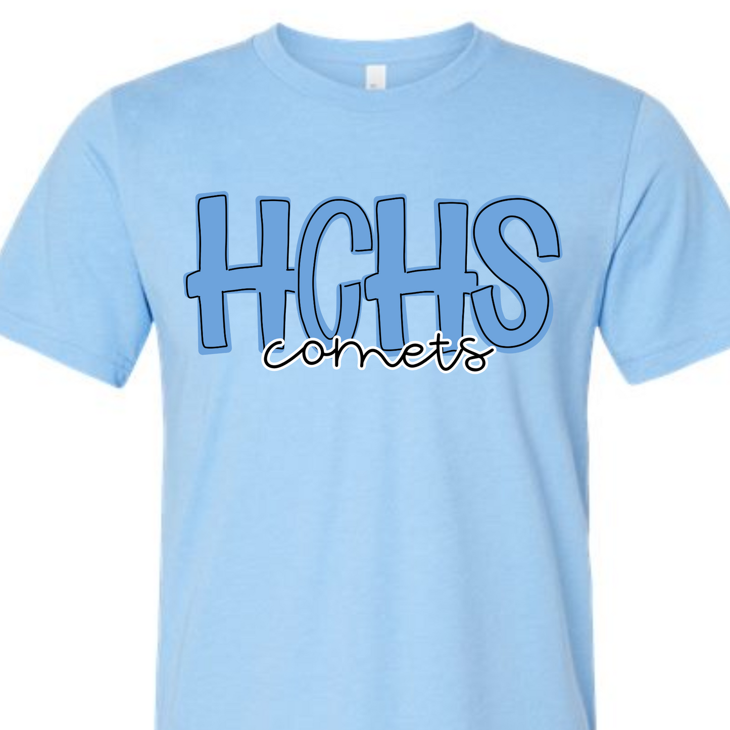 HCHS Comets- Carolina Blue SHORT SLEEVE