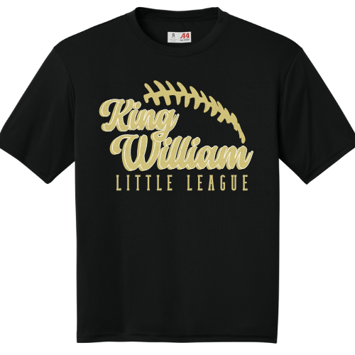 King William Little League - Black - Short Sleeve
