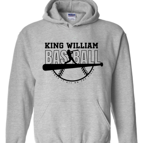King William Baseball-Grey Sweatshirt