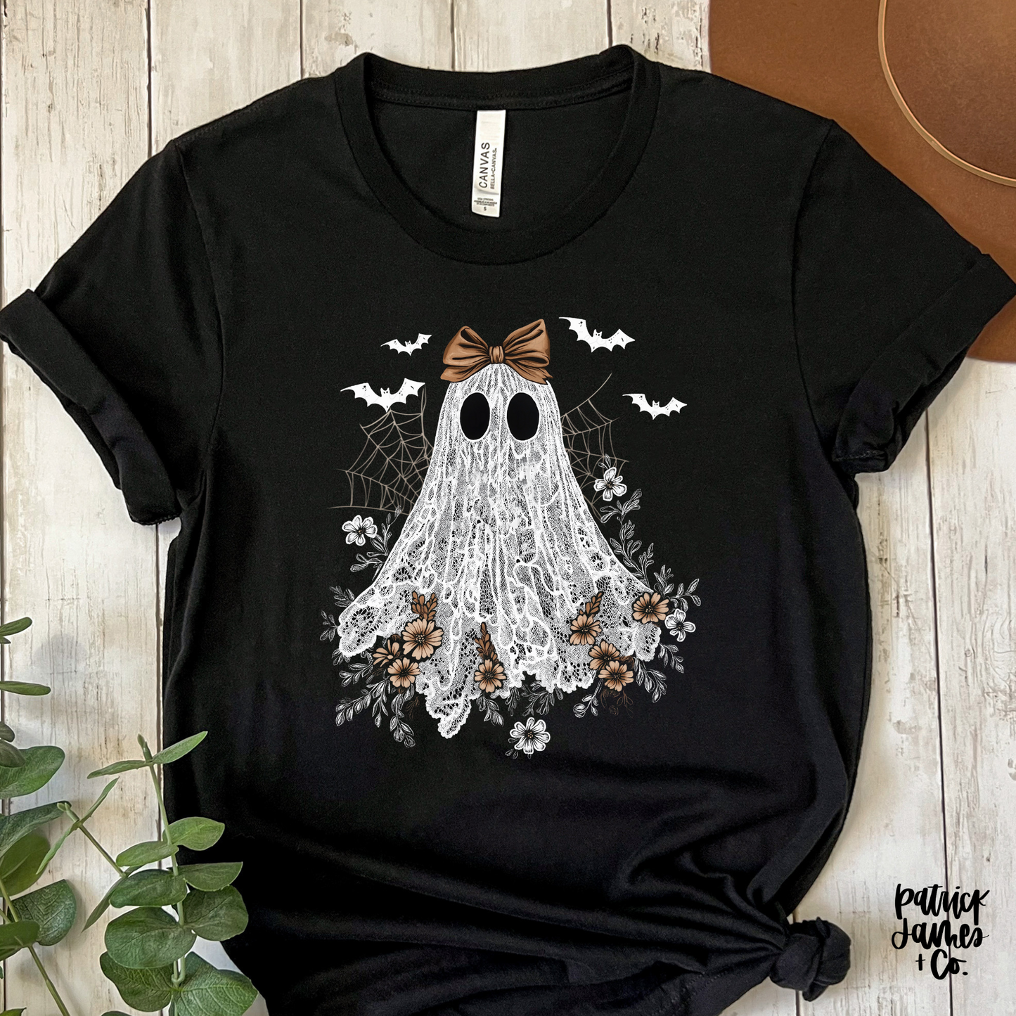 Lace Ghost- Black Short Sleeve