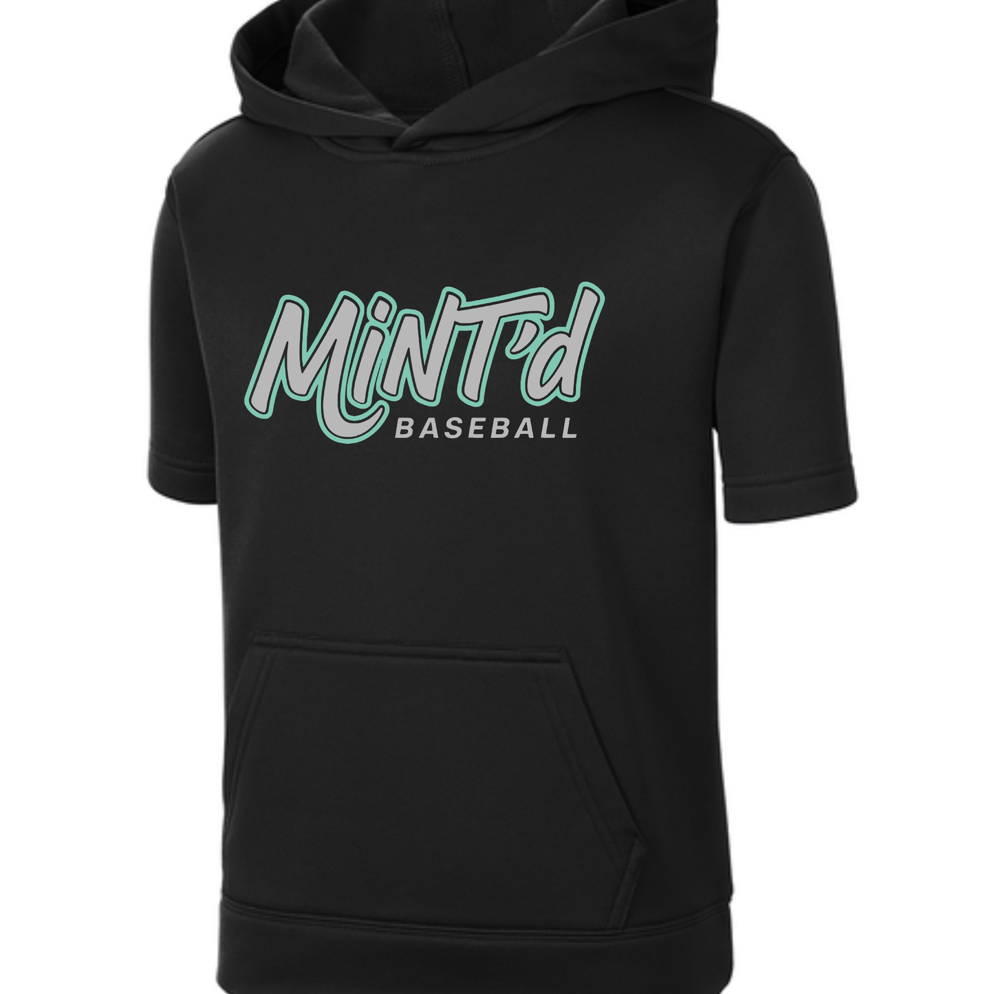 Mint'd- Sport-Wick® Fleece Short Sleeve Hooded Pullover