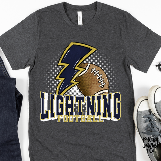 Lightning- Dark Heather Grey- LONG SLEEVE