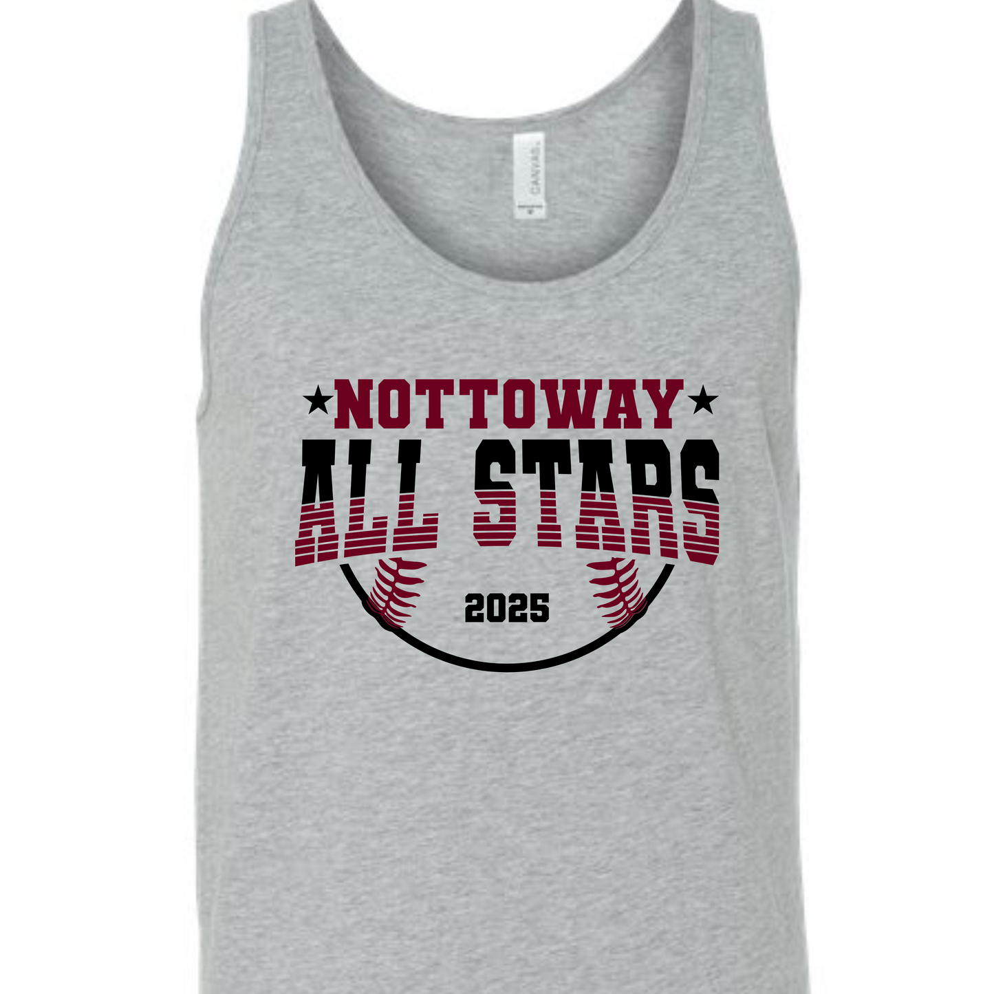 Nottoway Allstars- Bella + Canvas Heather Grey