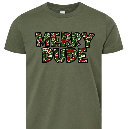 Merry Dude Military Green Short Sleeve