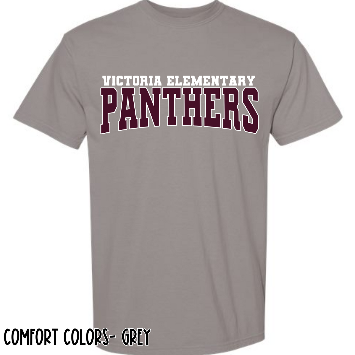 Varsity Panthers- Grey Short Sleeve