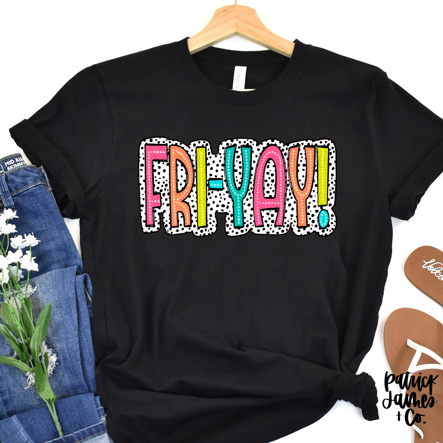 FriYAY Black Short Sleeve Tee