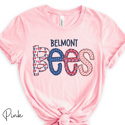 Belmont Bee's Valentine's Spirit Wear- SHORT SLEEVE