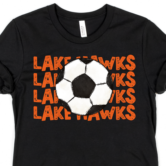 Lake Hawks -Black Short Sleeve