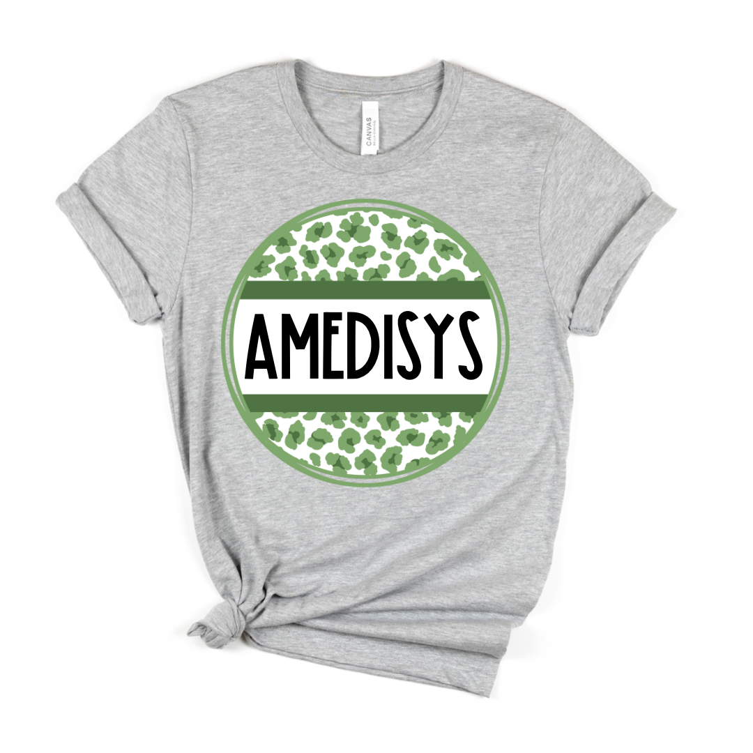 Amedisys- Leopard- Short Sleeve