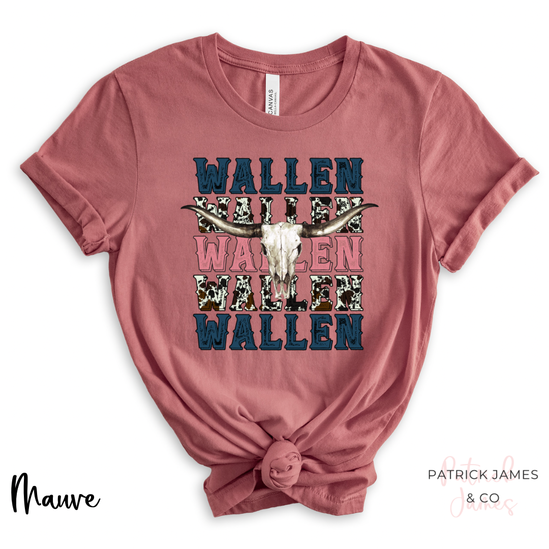 MW Pink Bull Skull Short Sleeve Tee