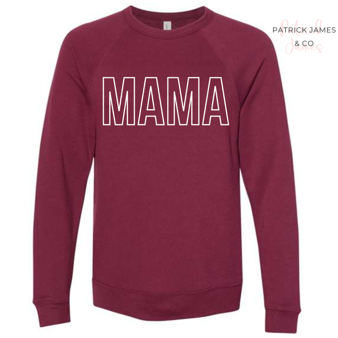 Mama Outline Crewneck Sweatshirt