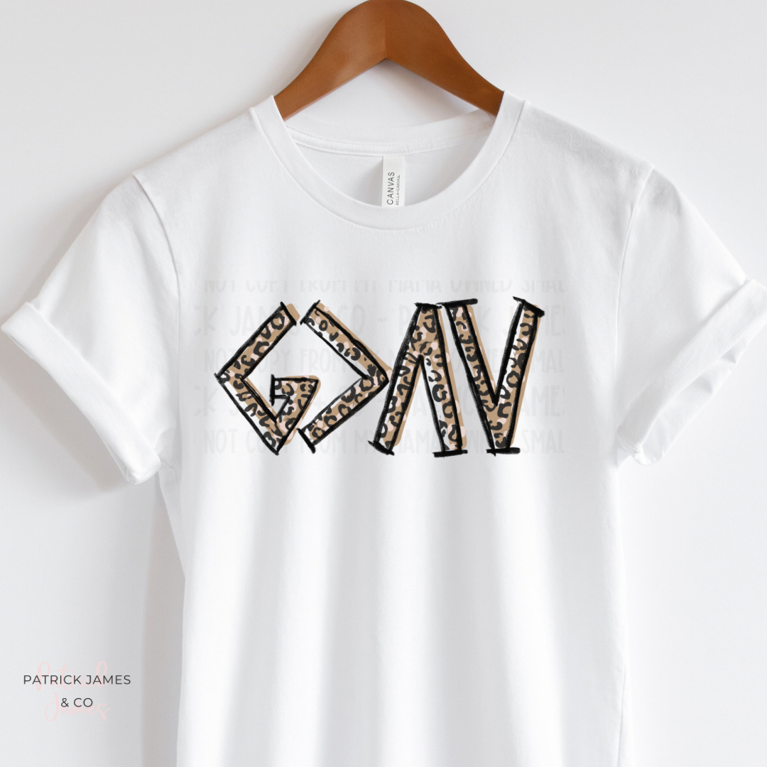 God Is Greater Than the Highs and Lows Leopard - Short Sleeve - ADULT