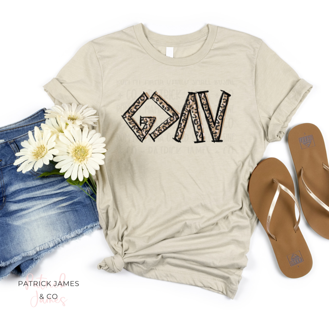 God Is Greater Than the Highs and Lows Leopard - Short Sleeve - ADULT