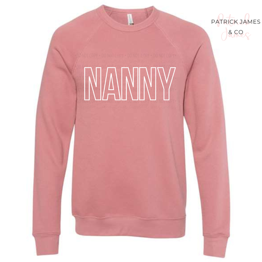 Nanny Outline Crewneck Sweatshirt