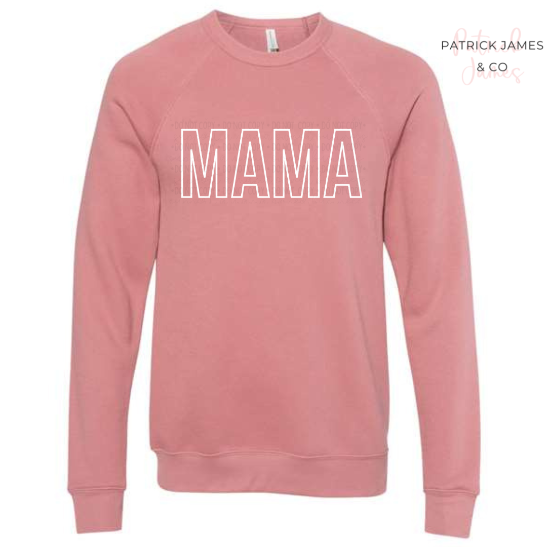 Mama Outline Crewneck Sweatshirt