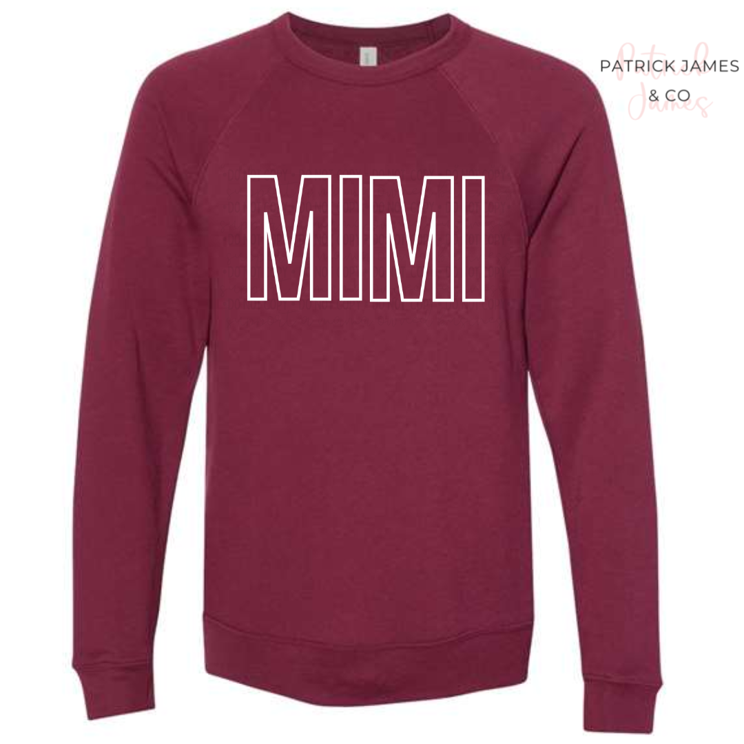 Mimi Outline Crewneck Sweatshirt