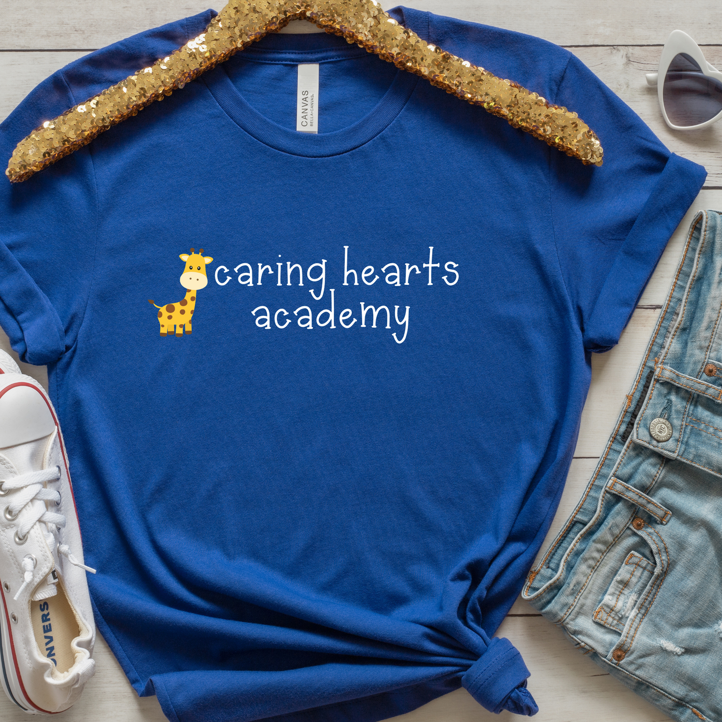 Caring Hearts Academy - Small Font- Short Sleeve