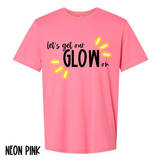 GLOW TShirts- Neon Pink